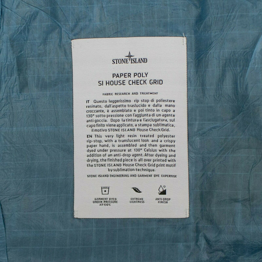 Paper Poly Si House Check Grid Jacket - Blue
