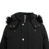Kid's Shearling Parka Coat - Black