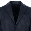 Drop 9 Suede 3 Roll 2 Button Sport Coat - Navy Blue
