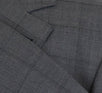 Glen Plaid Wool 3/2 Button Sport Coat - Gray