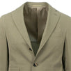 Drop 8 Cotton 3 Roll 2 Button Slim Fit Suit - Green