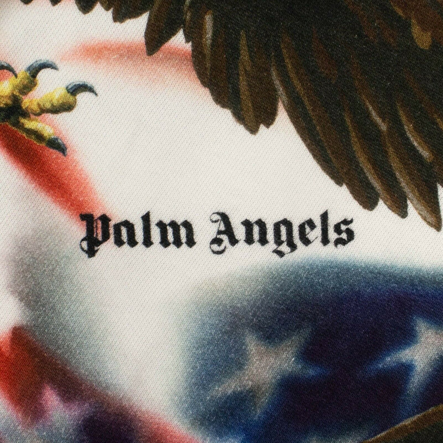 Cotton Eagle Print Hoodie - Multi-Color