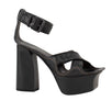 Intrecciato Leather Leather Platform Pumps - Black