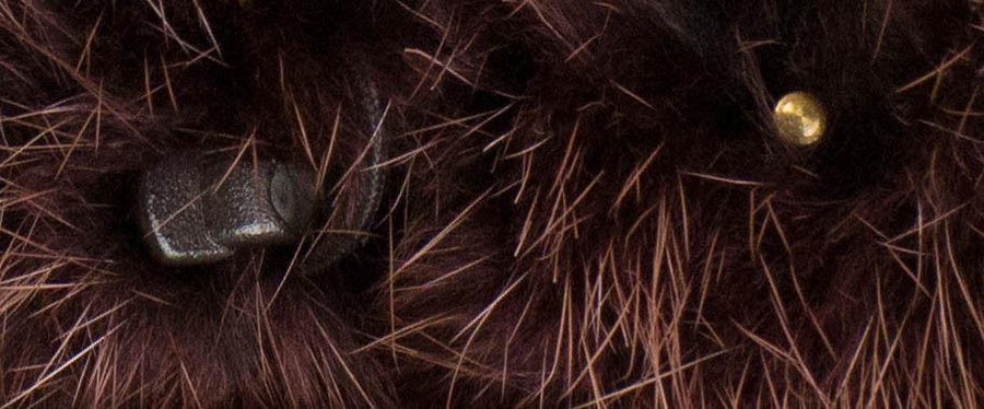 Mink Fur Jacket - Wine Red