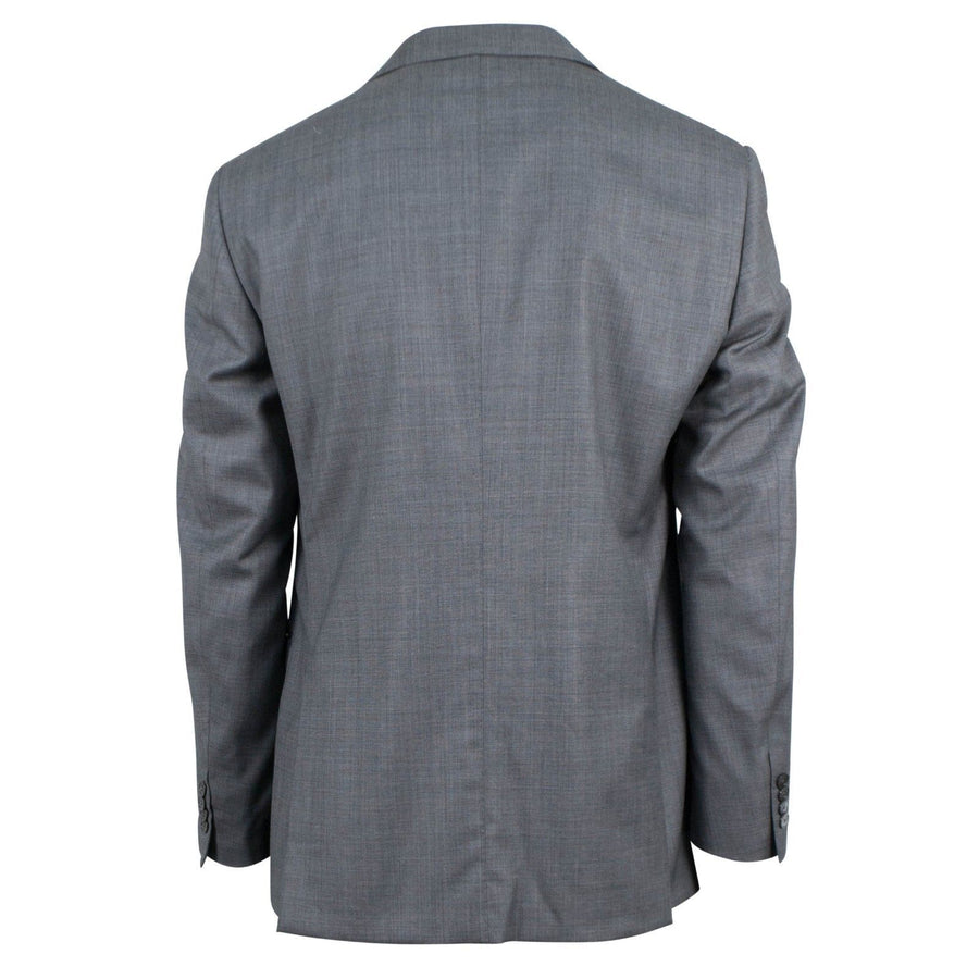 Wool Two Button Suit - Heather Gray