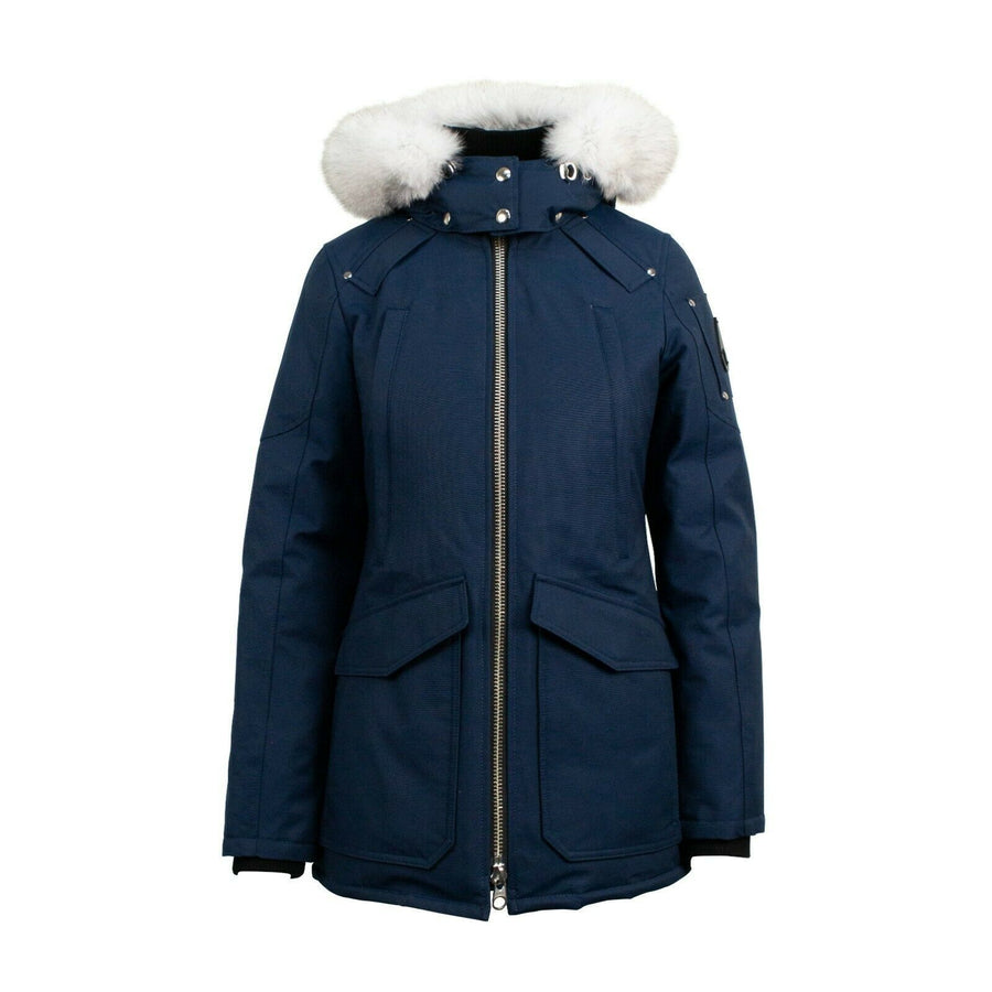 Women's 'Fire River' Parka Coat - Jasper Blue