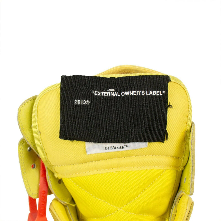 'Off Court' High Top Sneakers - Yellow