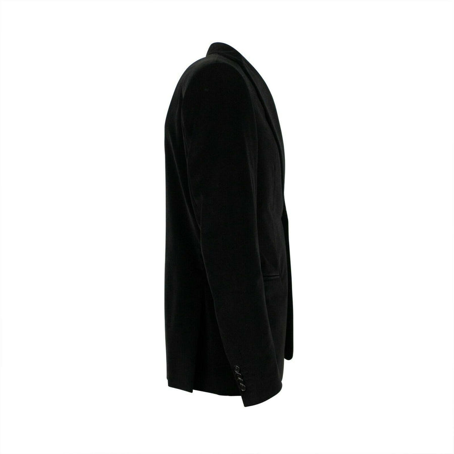 Drop 8 Velvet Two Button Cotton Sport Coat - Black