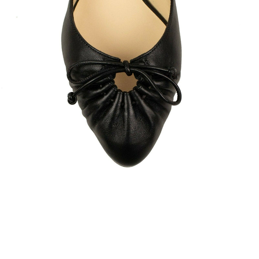'Marimee' Nappa Flats - Black