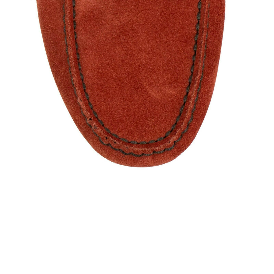 Suede 'Morris New Driver' Shoes - Red