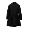 Diamond Quilted Long Coat - Black