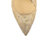 Follies Strass' Mesh 100mm Pumps - Gold Glitter