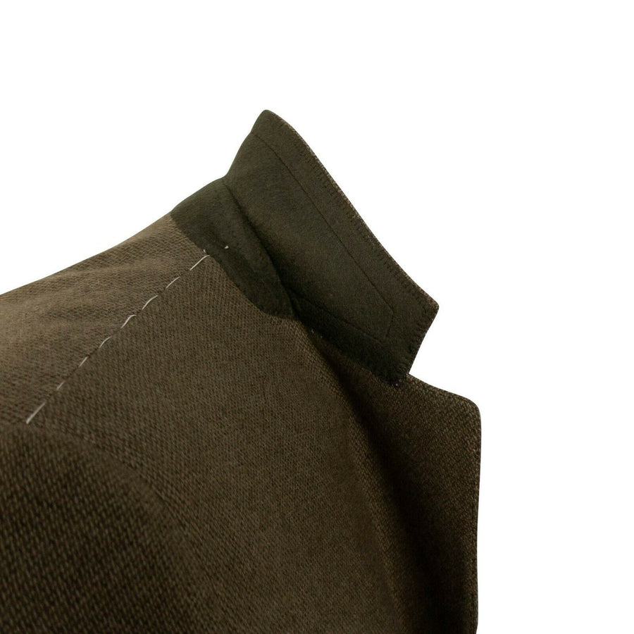 Drop 7 Cashmere 3 Roll 2 Button Sport Coat - Olive Green