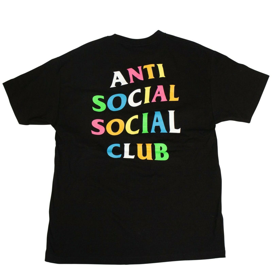 Cotton 'ASSC' Neon Logo T-Shirt - Black