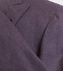 Cashmere Blend Double Breasted Sport Coat - Purple