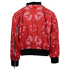Reversible Paisley Bomber Jacket - Black/ Red