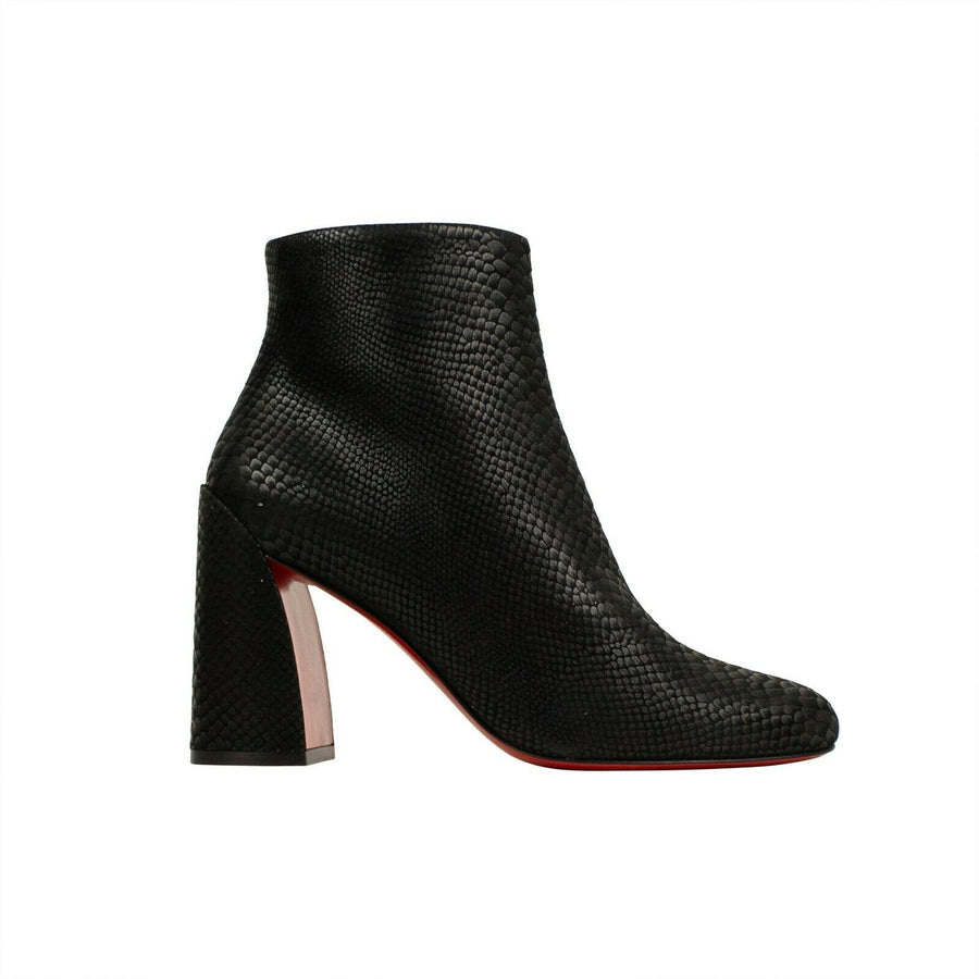 Nubuck 'Turela' 85mm Booties - Black