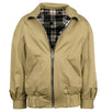 Reversible Plaid Harrington Jacket - Black / White / Tan