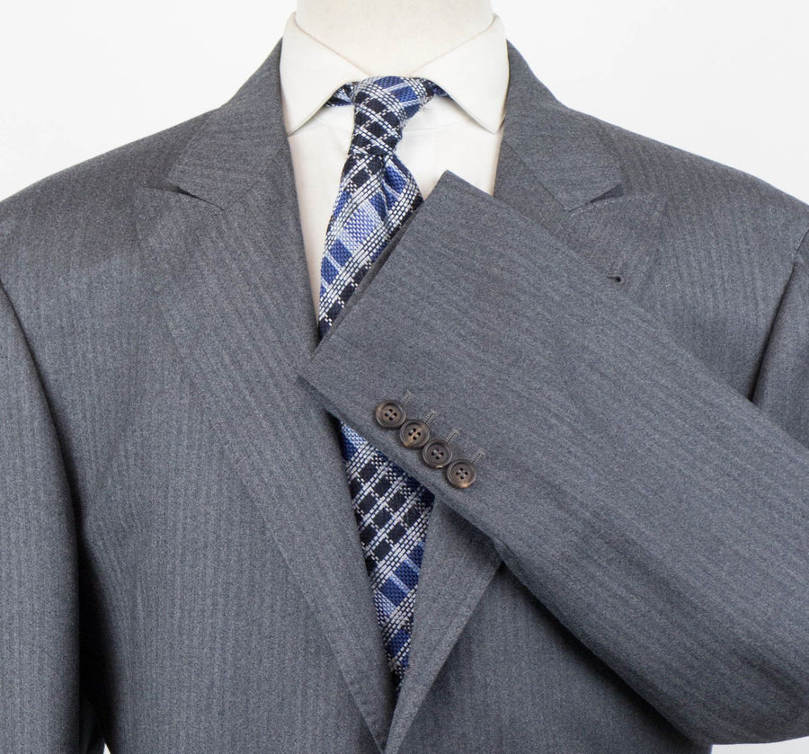 Wool Blend 3/2 Button Sport Coat - Gray