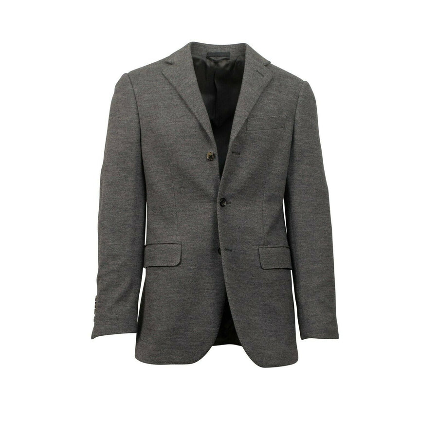 Drop 6 Polo 3 Roll 2 Button Wool Blend Sport Coat - Gray