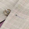 Drop 7 Plaid Two Button Suit - Beige