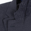 Micro Houndstooth Wool Two Button Suit - Charcoal Gray