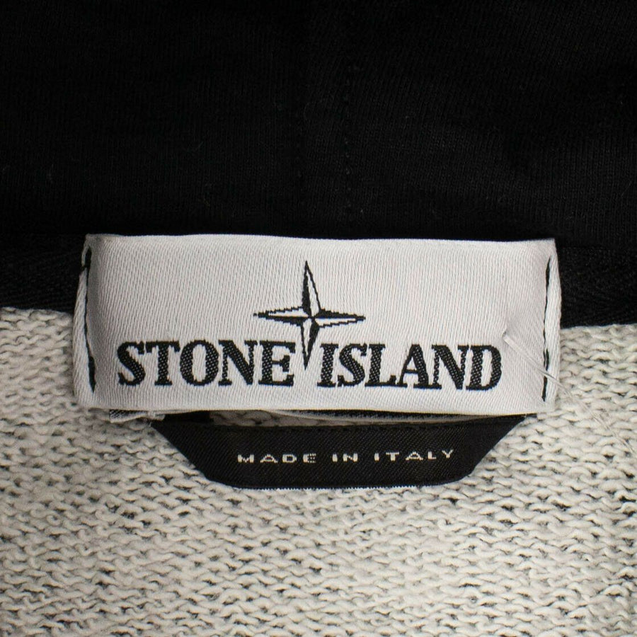 Cotton 'Marina' Striped Zip Up Sweatshirt - Black