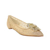 Marenude Mesh Ballerina Flats - Beige