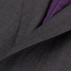 Drop 8 Striped Wool Two Button Suit - Charcoal Grey