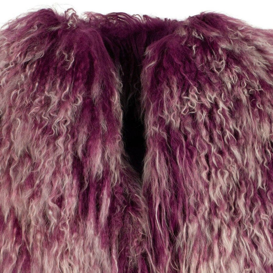 Mongolia Fur Jacket - Fuchsia