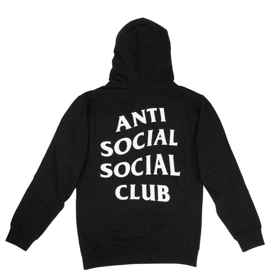 Cotton 'ASSC' Logo Hooded Sweatshirt - Black