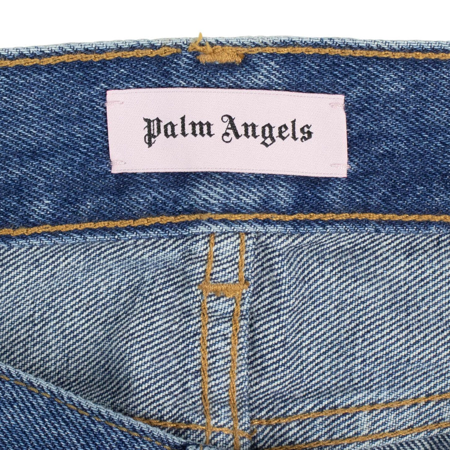 Denim Rainbow Stripe Medium Wash Jeans - Blue