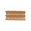 Leather 'TB' Monogram Print Shoulder Bag - Orange