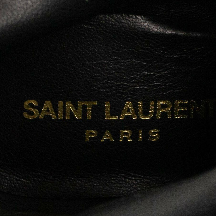 Leather Opyum YSL Ankle Boots - Black