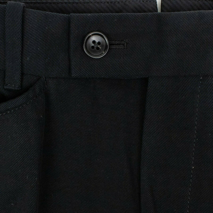 Cotton Blend Pants - Black
