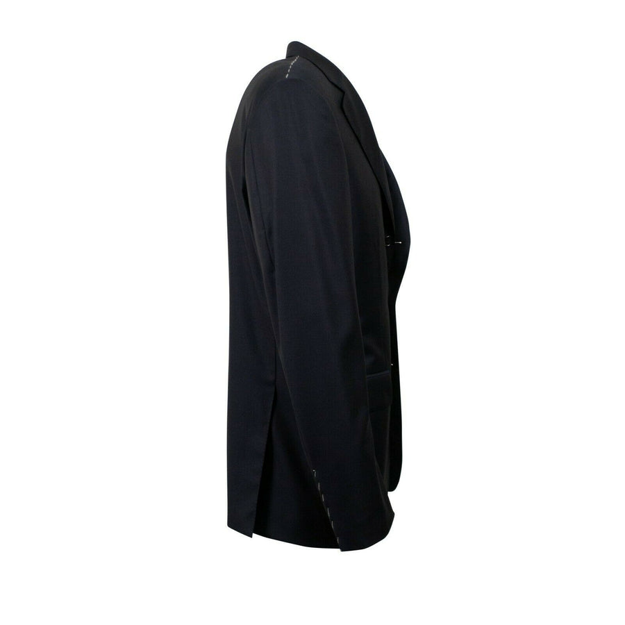 Drop 6 3 Roll 2 Button Wool Sport Coat - Navy Blue