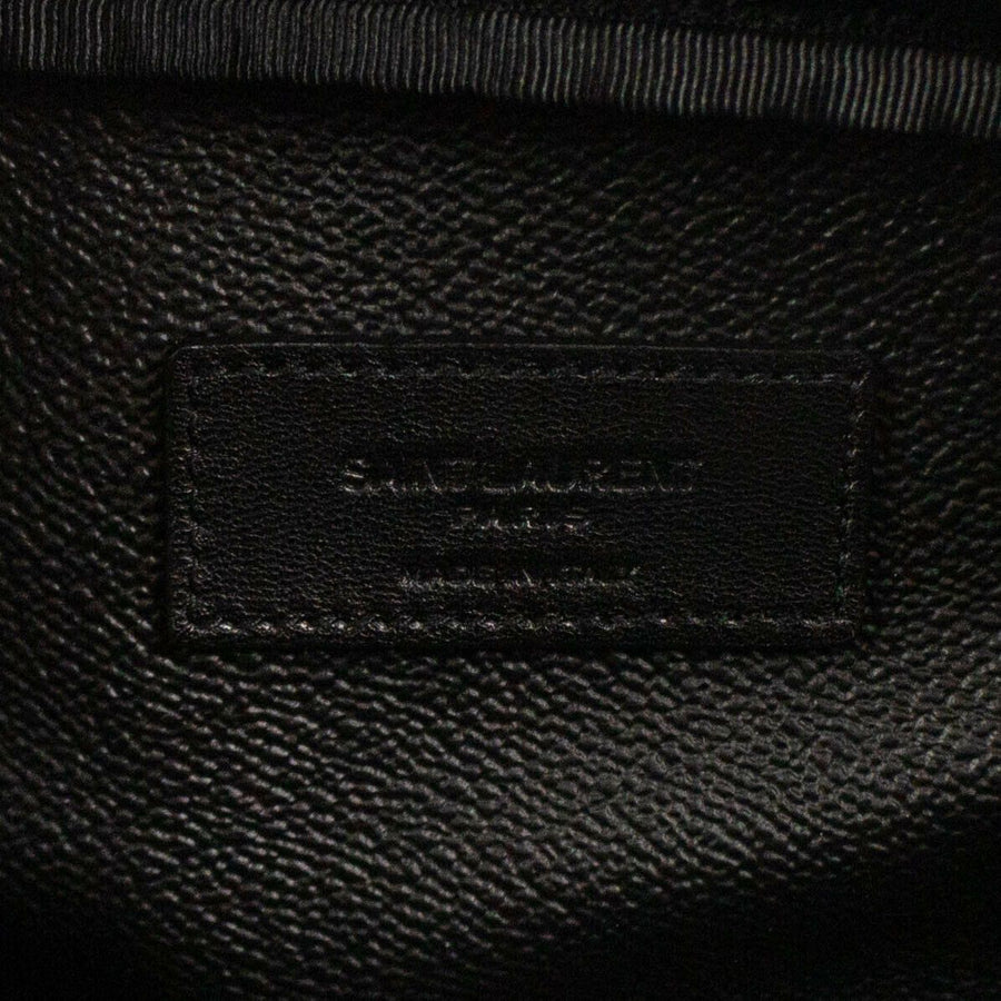 YSL Leather Toiletry Bag - Black