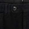 Cotton Blend Suede Pants - Black