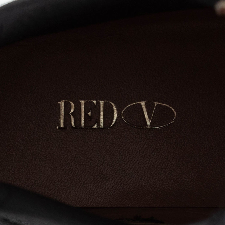 Black With Bow High Top Suede Sneakers