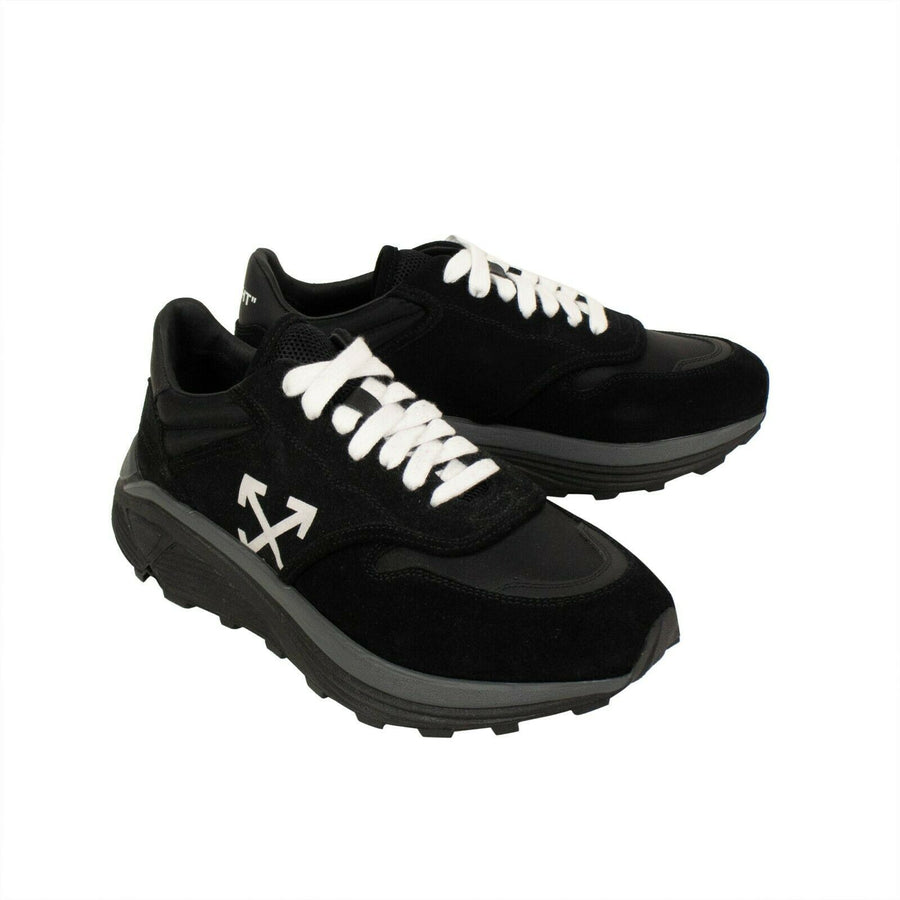 Suede Arrow Running Sneakers - Black