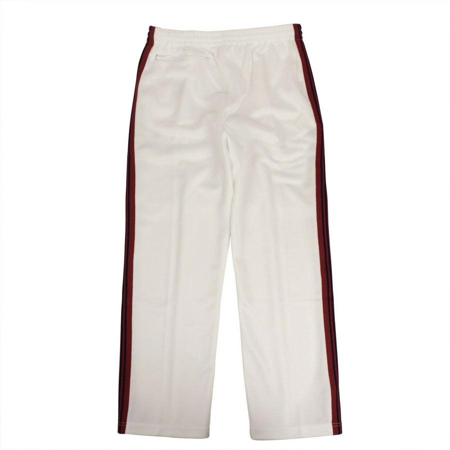 Polyester Side Stripe Track Pants - White