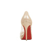 Very Strass PVC 100mm Peep Toe Pumps - Nude