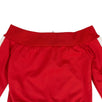 Off-The-Shoulder Zip-Up Track Jacket - Red