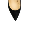 Pigalle Black Velour 100mm Pumps - Black