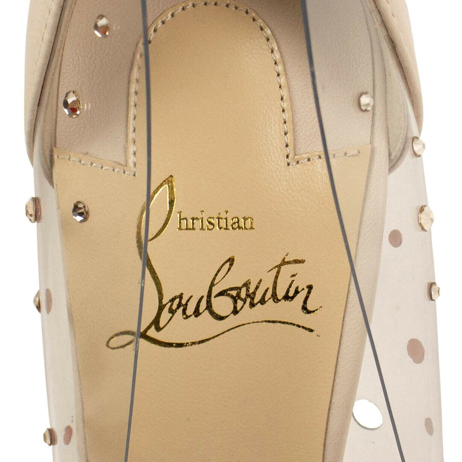 Degastrass PVC Nappa 100mm Pumps - Nude