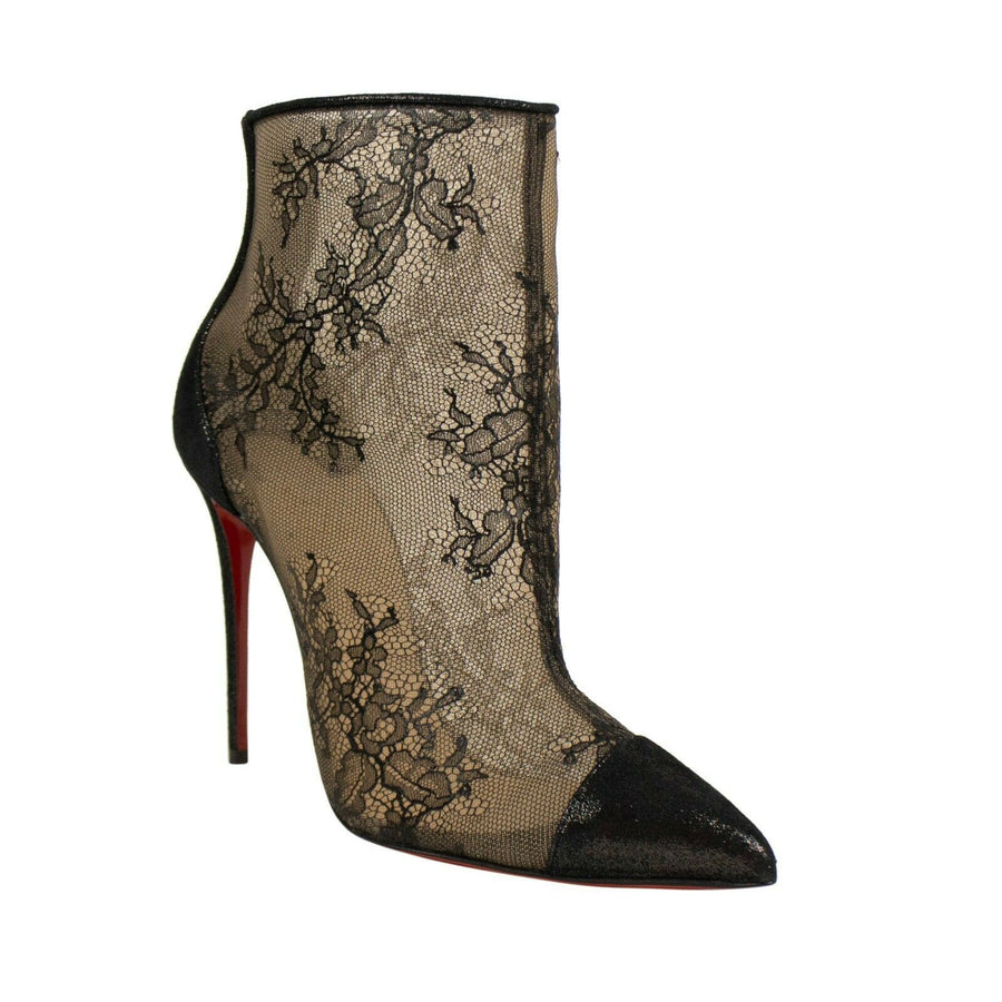 Gipsybootie Lace 100mm Short Boots - Black