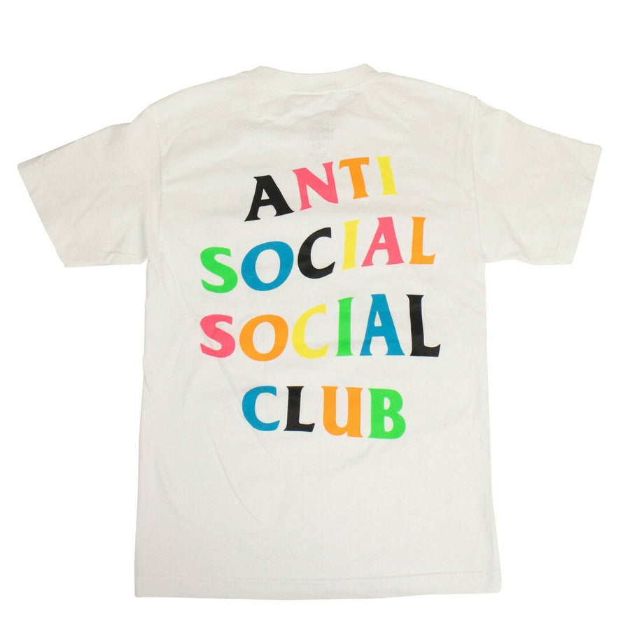 Cotton 'ASSC' Neon Logo T-Shirt - White