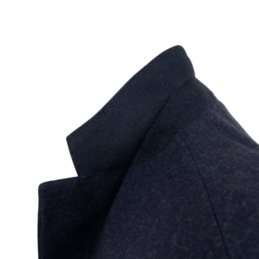 Drop 6 3 Roll 2 Button Wool Sport Coat - Navy Blue