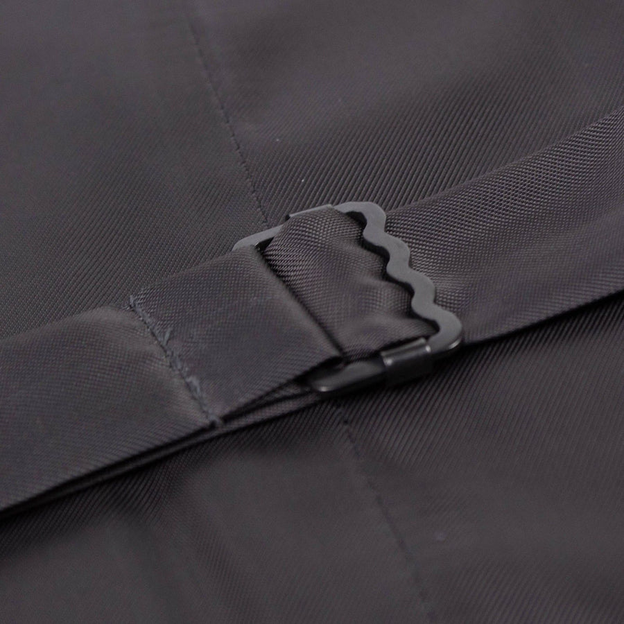 Drop 6 Micro Graph Checked Wool Two Button Three Peice Suit - Gray