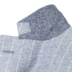 Drop 7 Pin-Striped Wool 3 Roll 2 Button Slim/Trim Fit Suit - Light  Gray